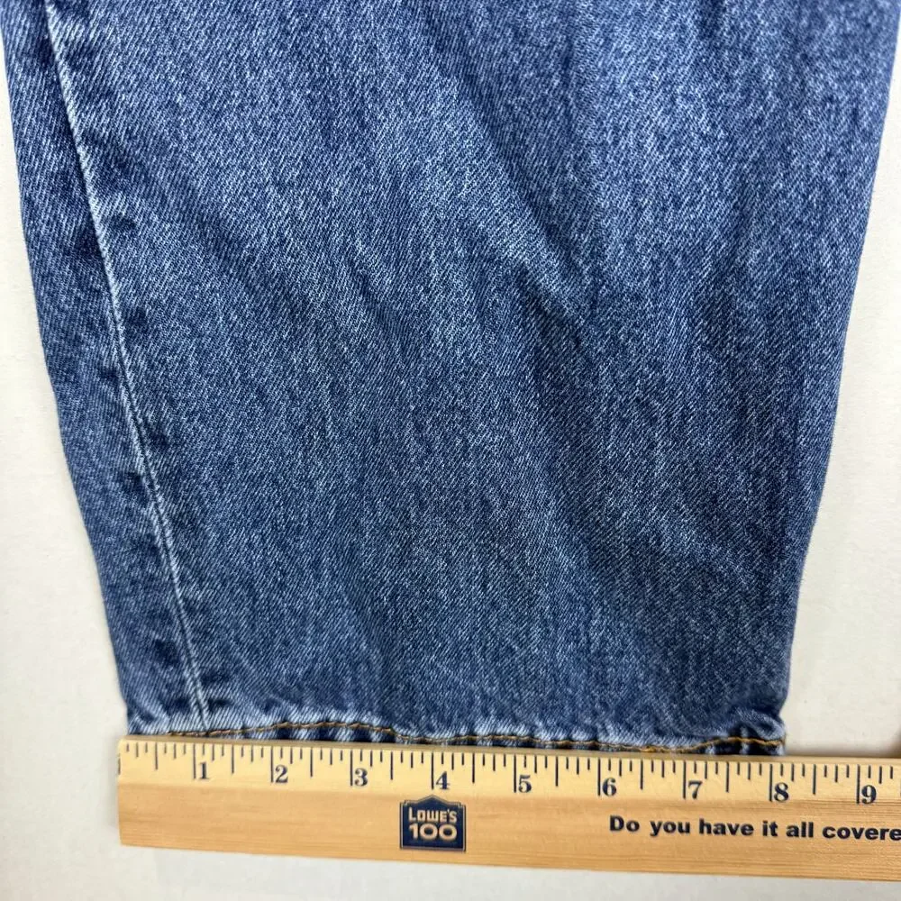 Levi's 550 Mens 39x32 Blue Denim‎ Medium Wash Relaxed Fit Straight Leg Zip Fly